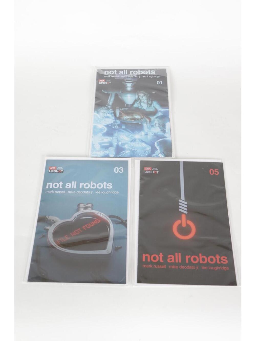 2021' AWA Studios Not All Robots Main Cover Set 1-5 Bundle